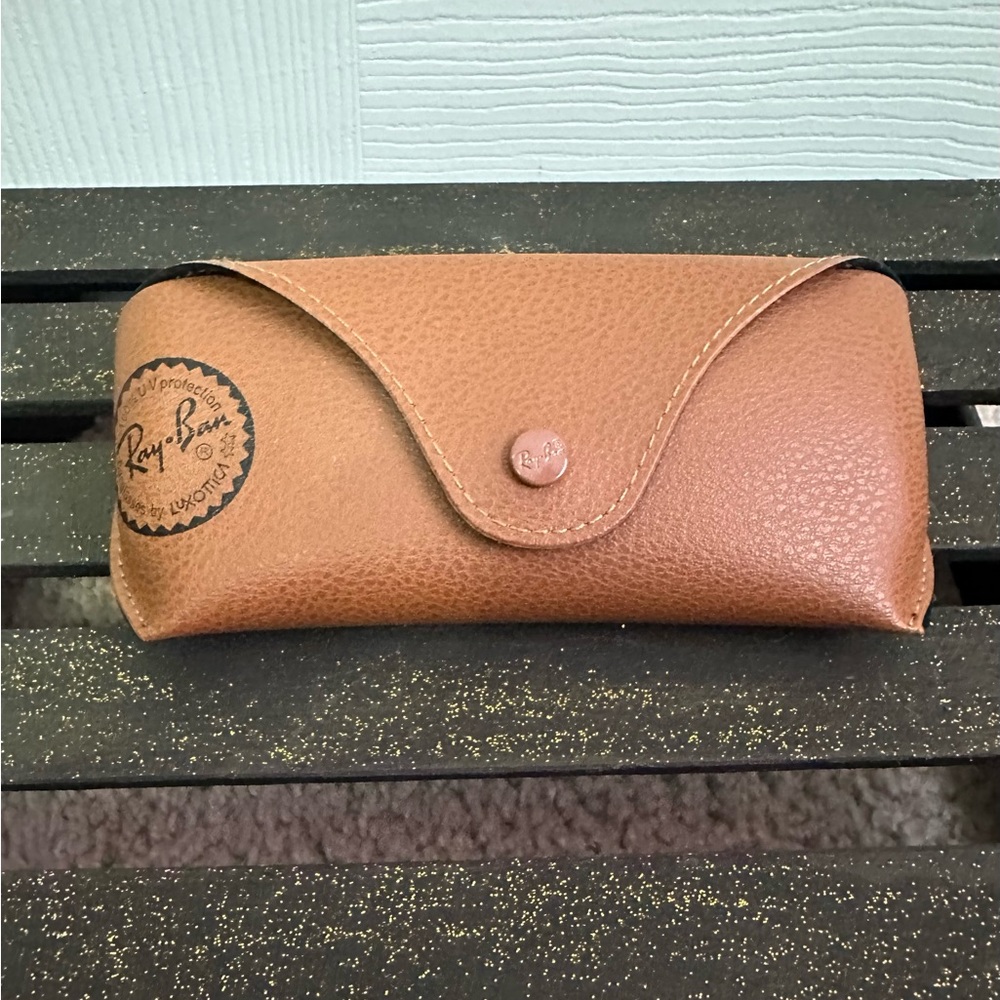 Ray-Ban Brown Leather Eyewear Case